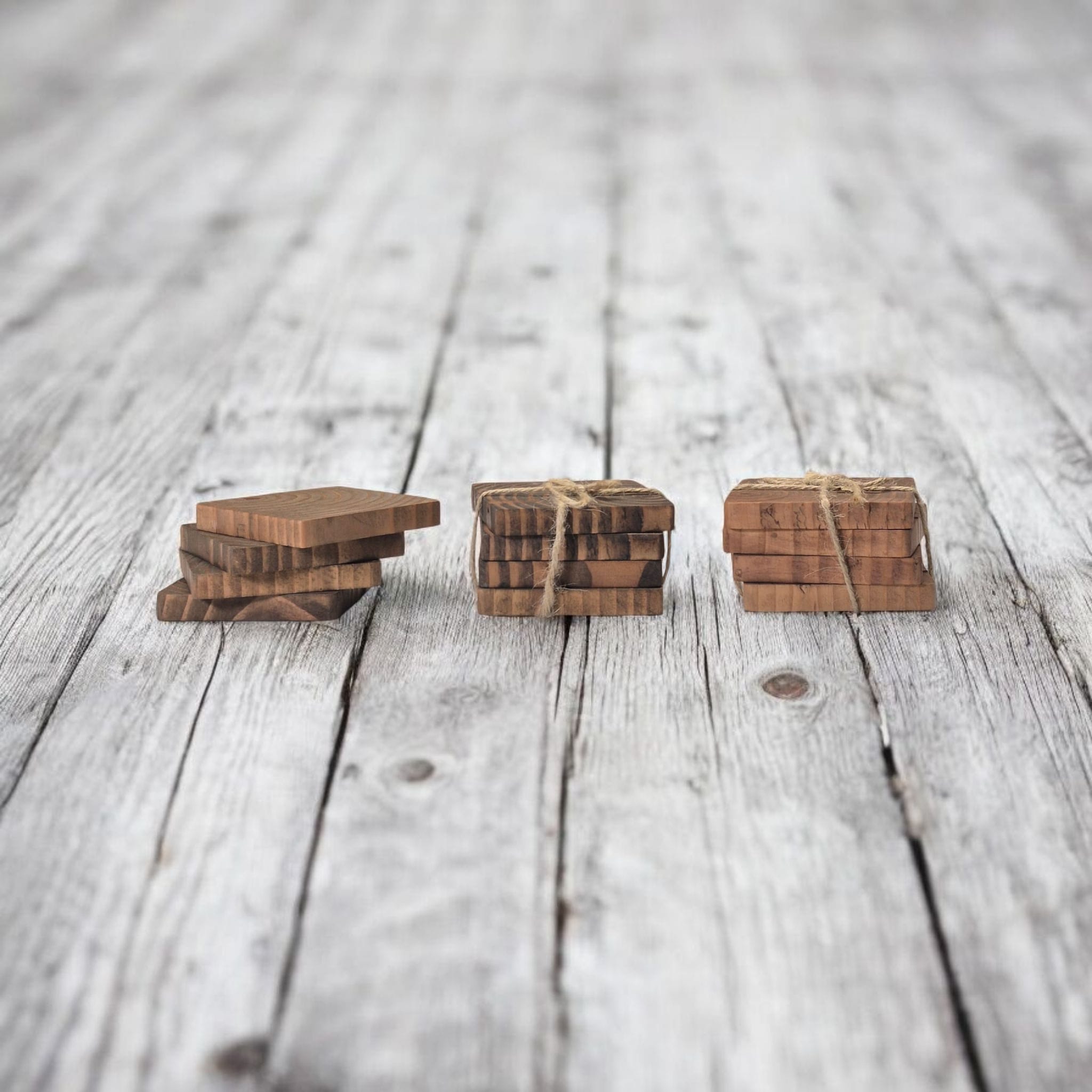 Wood Coasters Set of 4 | Laser Engraved | 4" x 4"