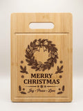 Personalized Bamboo Cutting Board | Holiday Designs – Christmas, Hanukkah, Easter & More