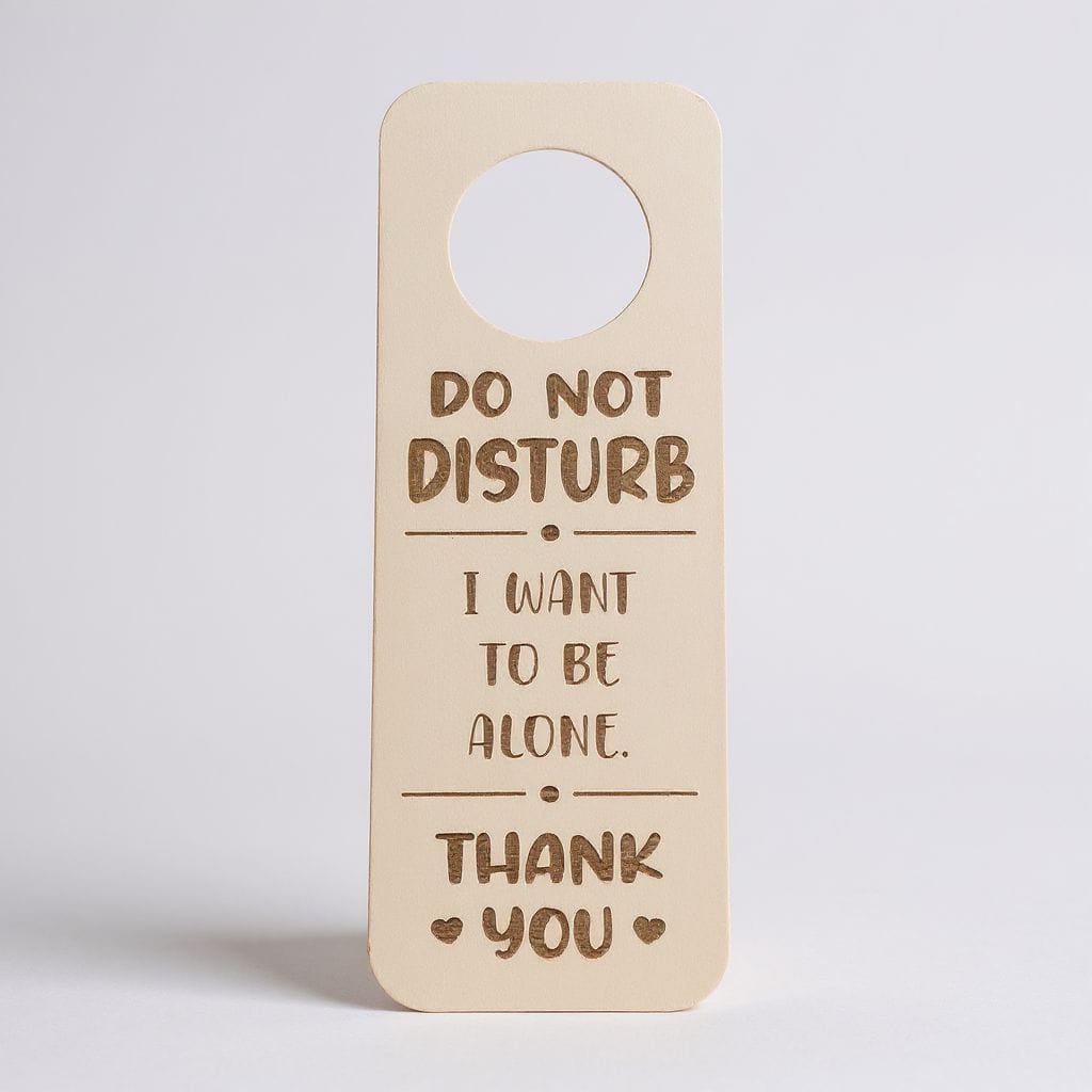 Personalized Wooden Do Not Disturb Door Hanger