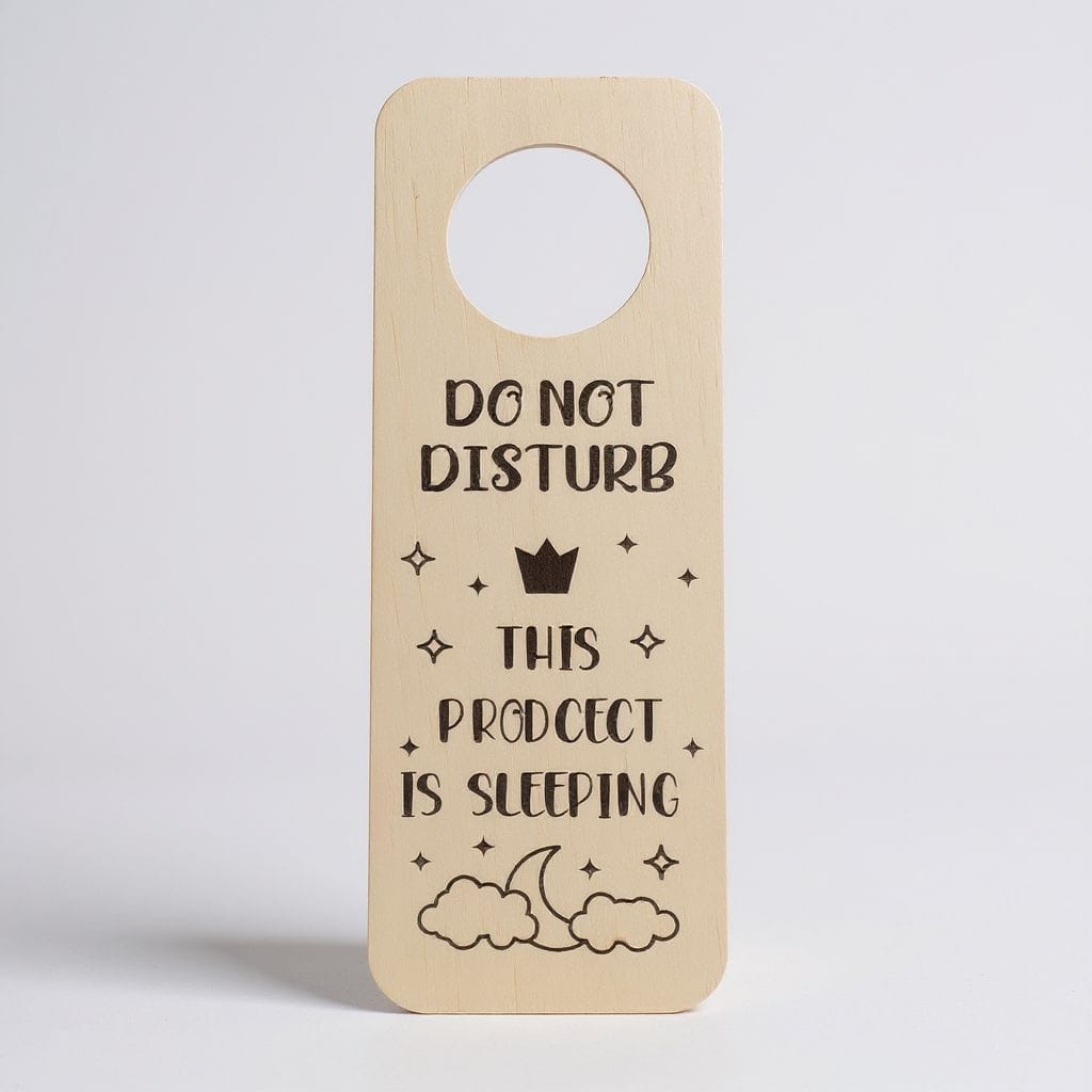 Personalized Wooden Do Not Disturb Door Hanger