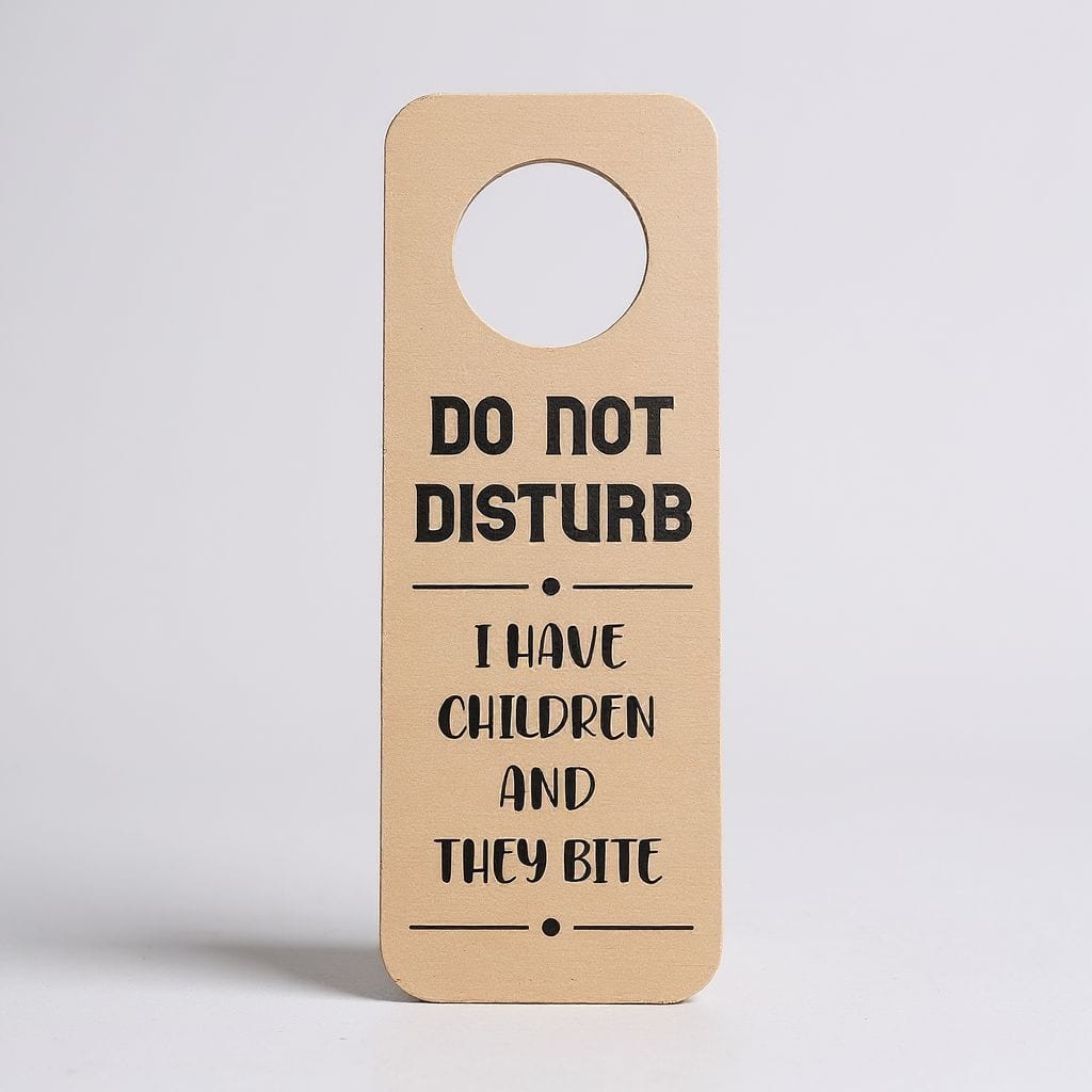 Personalized Wooden Do Not Disturb Door Hanger