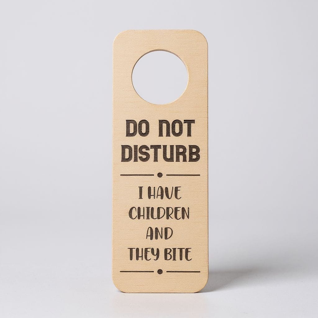 Personalized Wooden Do Not Disturb Door Hanger