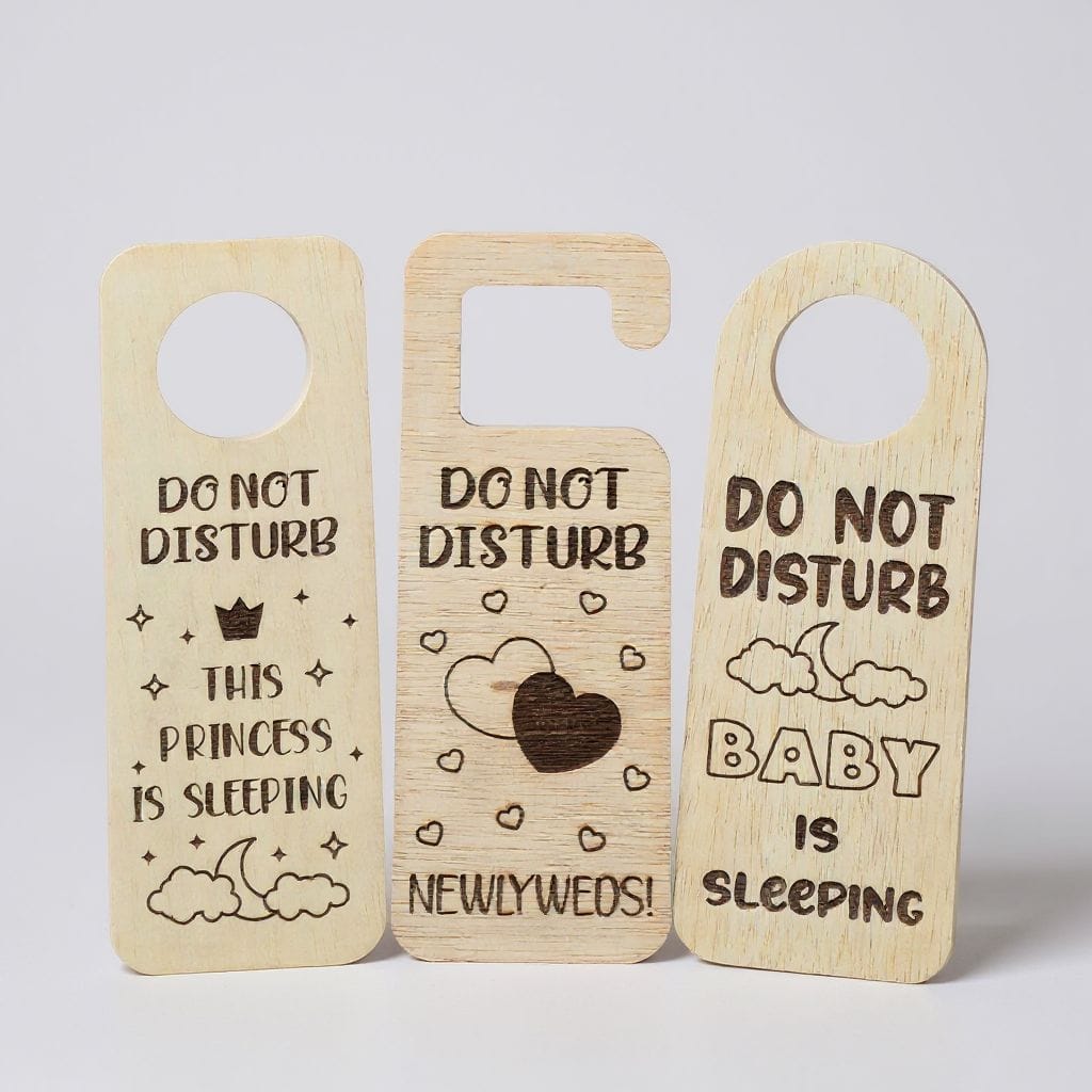 Personalized Wooden Do Not Disturb Door Hanger