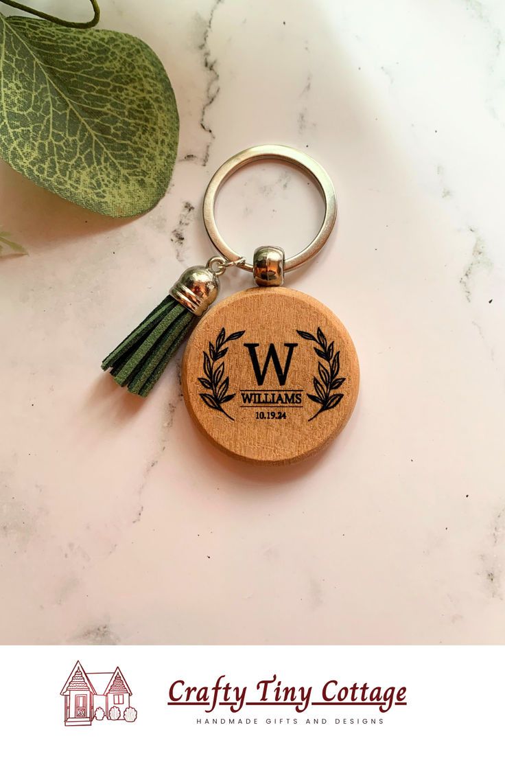 Personalized Engraved Wooden Keychains