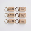 Personalized Engraved Wooden Keychains