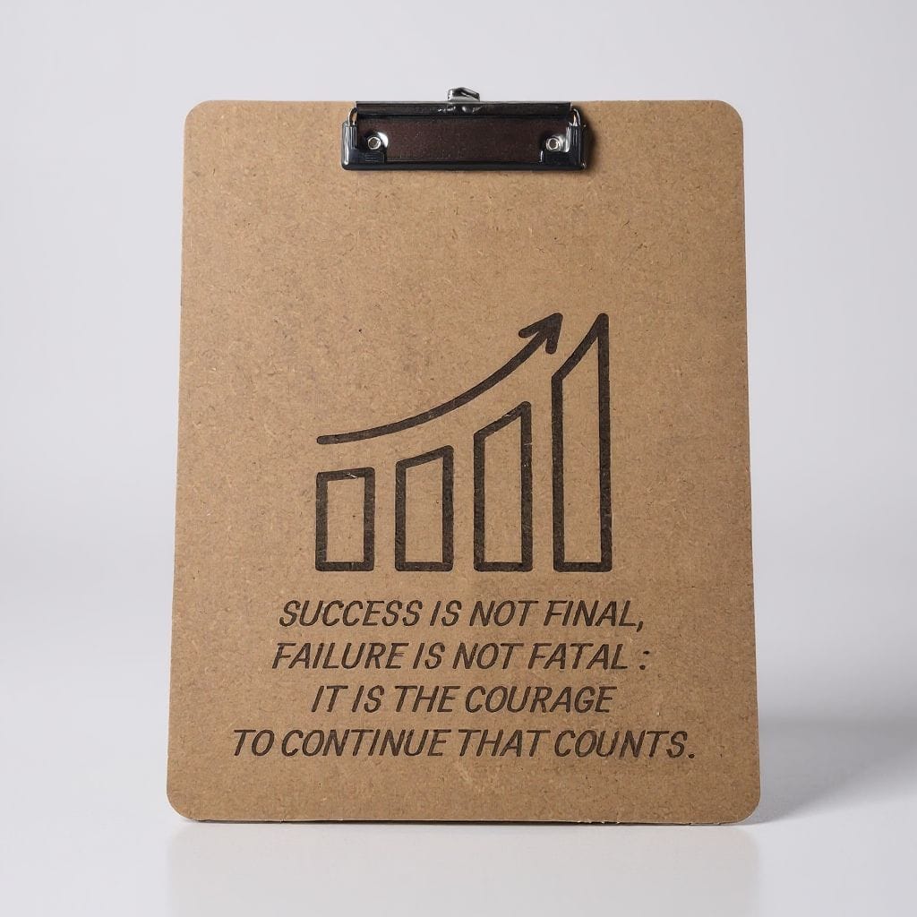 Personalized Engraved Cork Clipboard