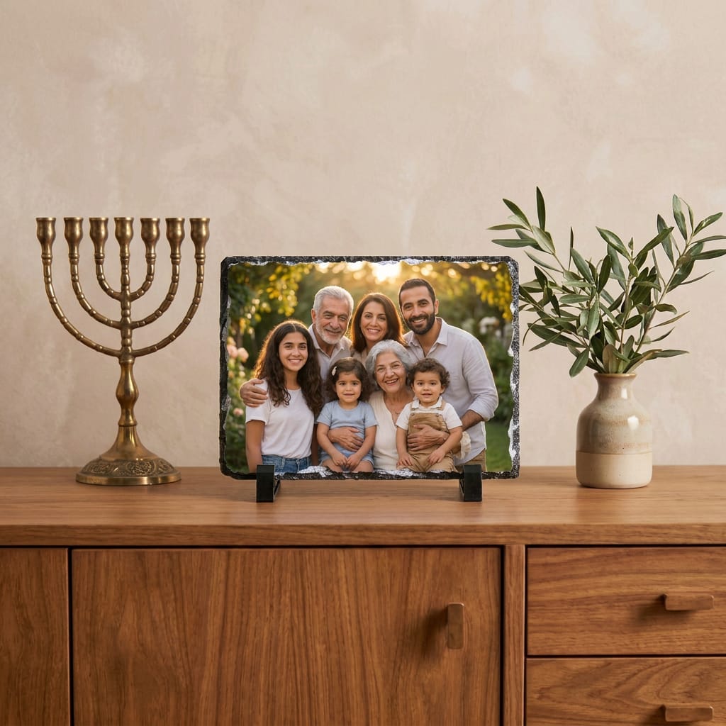 Personalized Photo Slate Stone Print | 5x7 Custom Photo Gift