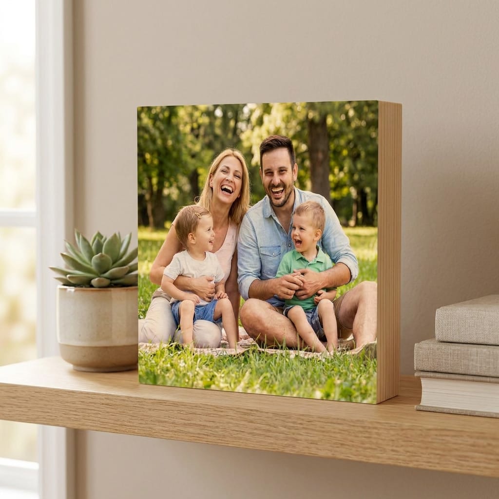 Personalized Photo on Wood Block