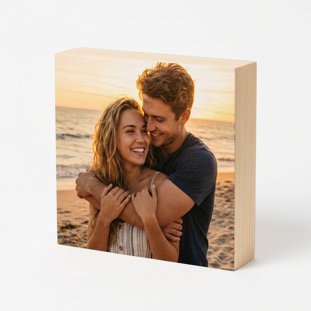Personalized Photo on Wood Block