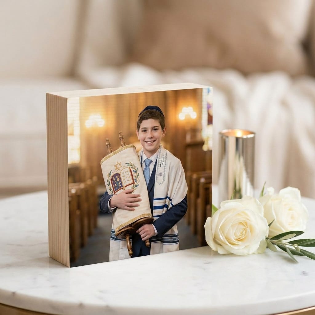 Personalized Photo on Wood Block | Custom 6×6 Wedding & Event Keepsake