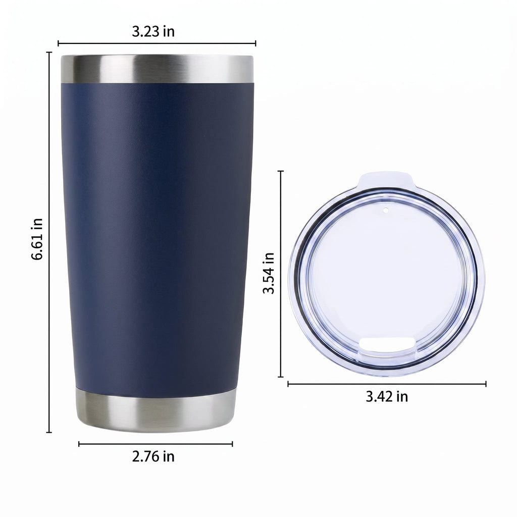 Personalized Laser Engraved Tumbler | Custom Name or Logo | 20 oz Insulated Cup