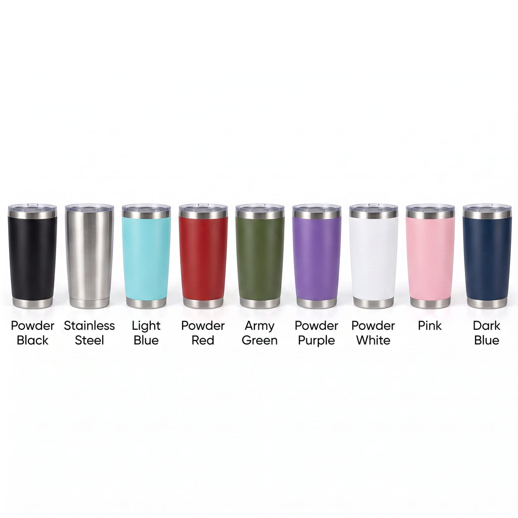 Personalized Laser Engraved Tumbler | Custom Name or Logo | 20 oz Insulated Cup
